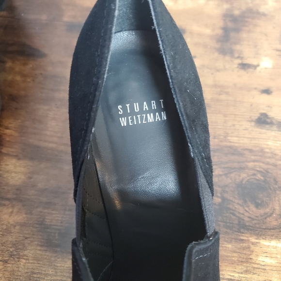 Stuart Weitzman Black Suede Shootie - Picture 6 of 7